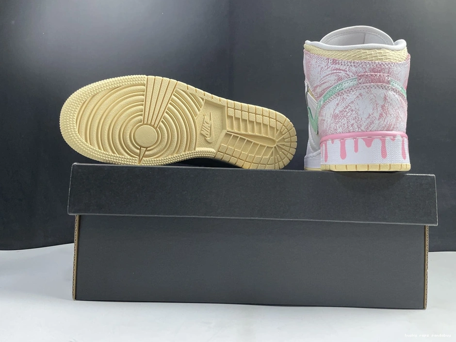Rep Husky Youthful Mid DD1666- Paint Jordan1 Drip 3729 1013